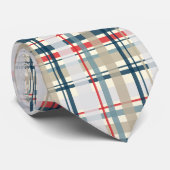 愛国心が強い格子縞のタイ ネクタイ (ロール)
