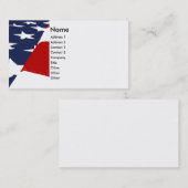 愛国心が強い様式化された米国旗の名刺 名刺 (正面/裏面)