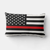 愛国心が強い消防士のスタイルの米国旗 ランバークッション (裏面)