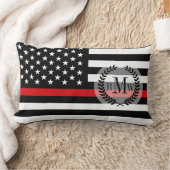 愛国心が強い消防士のスタイルの米国旗 ランバークッション (ブランケット)