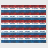 愛国心が強い神はアメリカの包装紙を賛美します ラッピングペーパー (フラット)