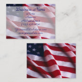愛国心が強い米国の旗の名刺 名刺 (正面/裏面)
