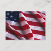 愛国心が強い米国の旗の名刺 名刺 (裏面)