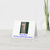 愛国心が強い米国旗のメッセージカード サンキューカード (裏面)