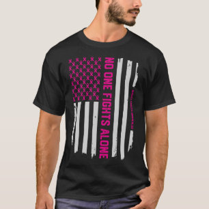 愛国心が強い米国旗の乳癌の認識度 Tシャツ