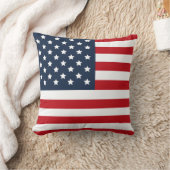 愛国心が強い米国旗の赤白青の枕 クッション (ブランケット)