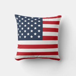 愛国心が強い米国旗の赤白青の枕 クッション
