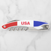 愛国心が強い米国旗米国のワインの赤白青 ソムリエナイフ (裏面)