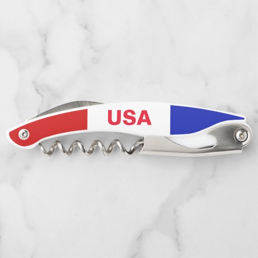 愛国心が強い米国旗米国のワインの赤白青 ソムリエナイフ (裏面)