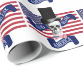 愛国心が強い米国旗 ラッピングペーパー (ロールコーナー)