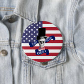 愛国心が強い米国旗 缶バッジ (インサイチュ)