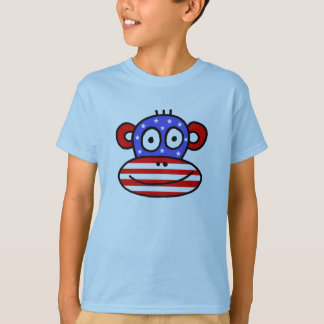 愛国心が強い米国猿 Tシャツ