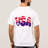 愛国心が強い米国 Tシャツ (裏面)