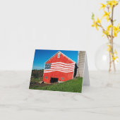 愛国心が強い納屋 カード (黄色い花)