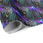 愛国心が強い花火は7月第4の覆いをタイルを張りました ラッピングペーパー (ロールコーナー)