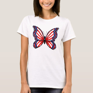 愛国心が強い蝶 Tシャツ