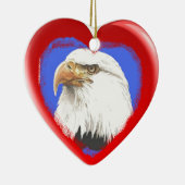 愛国心が強い記号のハートのオーナメント セラミックオーナメント (右)