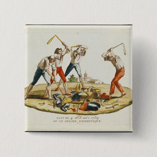 愛国心が強い譫妄の夜 缶バッジ (正面)