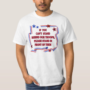 愛国心が強い軍隊を支援のTシャツ Tシャツ