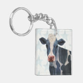 愛国心が強い農場-牛 キーホルダー (正面左)