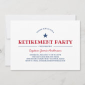 愛国心が強い退職パーティー 招待状 (正面)