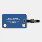 愛国心が強い野球の荷物のラベル ラゲッジタグ (裏面横)