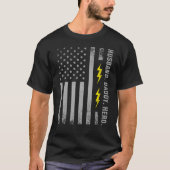 愛国心が強い電気技師のパパのアメリカの父の日 Tシャツ (正面)