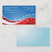 愛国心が強い青 名刺 (正面/裏面)