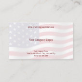 愛国心が強い非アメリカの政府の利益ビジネス 名刺 (裏面)