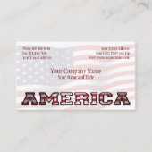 愛国心が強い非アメリカの政府の利益ビジネス 名刺 (正面)