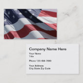 愛国心が強い2サイドビジネスのカード設計 名刺 (正面/裏面)