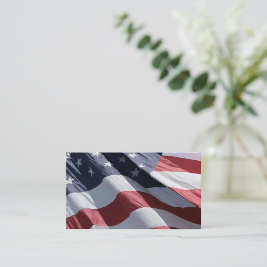 愛国心が強い2サイドビジネスのカード設計 名刺 (スタンド正面)