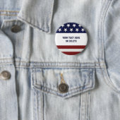 愛国心が強い7月4日アメリカ米国の旗のカスタム 缶バッジ (インサイチュ)