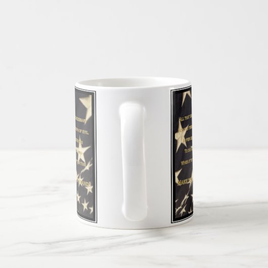 愛国心が強い"あなたの立場"のコーヒー・マグ作って下さい コーヒーマグカップ (ハンドル)