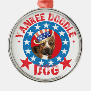 愛国心が強いAMのスタッフ メタルオーナメント