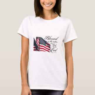 愛国心が強いBlessed国家です Tシャツ
