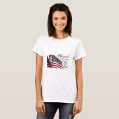愛国心が強いBlessed国家です Tシャツ (正面フル)