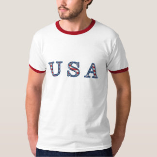 愛国心が強いKRWの星条旗米国 Tシャツ