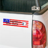 愛国心が強いLGCのバンパーステッカー バンパーステッカー (トラック上)