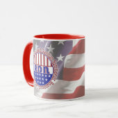 愛国心が強いRDNによって登録されている栄養士の栄養士 マグカップ (正面左)