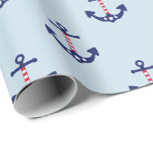 愛国心が強く航海のないかりパターン ラッピングペーパー (ロールコーナー)