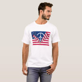 愛国心が強く、親平和 Tシャツ (正面フル)