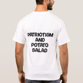 愛国心とポテトサラダ Tシャツ (裏面)