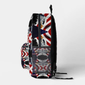 愛国心と国旗とワシ プリントバックパック (右)