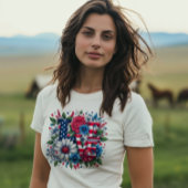 愛国心と愛の独立記念日 Tシャツ