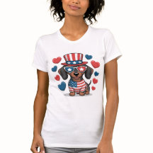 愛国心と犬好きのためのUSAシャツ