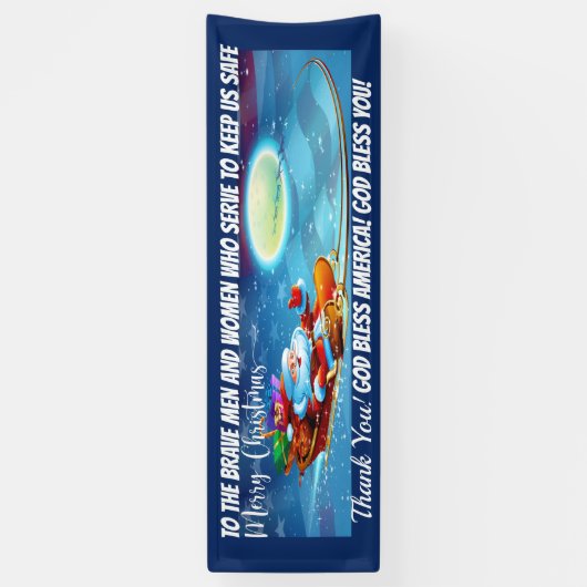 愛国心と第一志望者のクリスマス 横断幕 (縦)