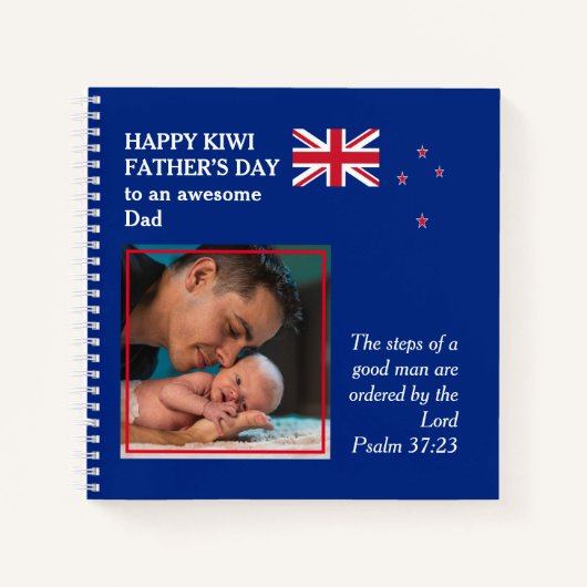 愛国心に富むキウイの父の日 ノートブック (正面)