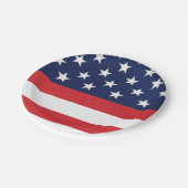 愛国心に満ちたアメリカ国旗の星とストライプ ペーパープレート (アングル)