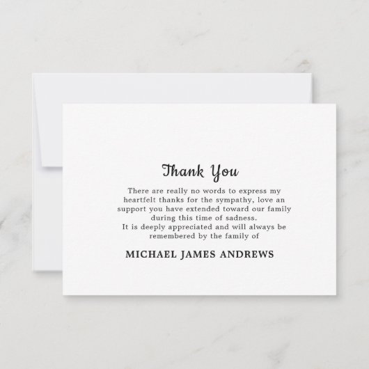 愛国心に満ちたアメリカ国旗の警察葬儀 サンキューカード (裏面)